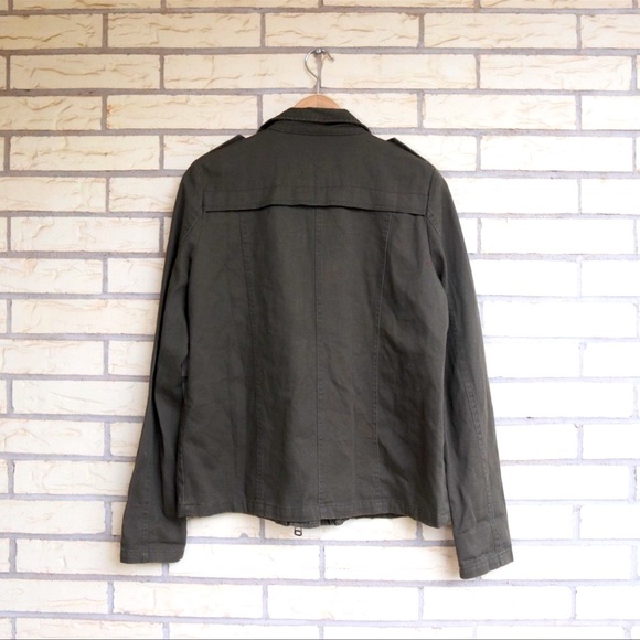 Sequin Distressed Army Military Jacket - Picture 8 of 10